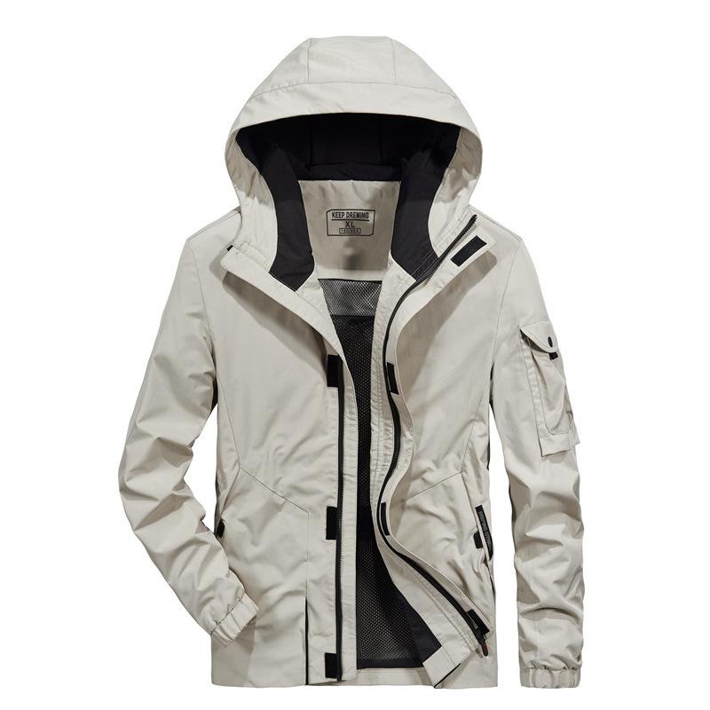 Spring New Men's Jacket Korean Version of Casual Hooded Large Size Loose Jacket