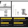 Dual Action Mini Airbrush 0.3mm Feed Spray Torch  For Body Painting Model Painting Nail Tool