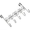 Eddya Bag Towel Coat Clothes Hat Over Door Hanger 5-Hook Bathroom Hanging Rack Holder