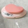 Kitchen Digital Scale with Heart Weighing Pan LCD Display High Precision Baking Food Scale USB Charging Weight Measuring Electronic Scale