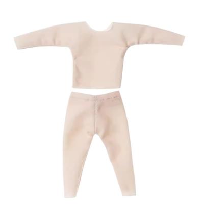 Rakulifey Obitsu 11 Outfit Set, Stain-Resistant Clothes, Pants, Undershirt, and 2-Piece Set for OB11 Size Obitsu Doll (Skin-Tone, Long Sleeve)