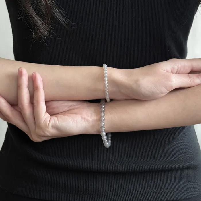 Gray Onyx Bracelet_4,6mm