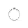 Moissanite Engagement Sterling Silver Diamond Ring