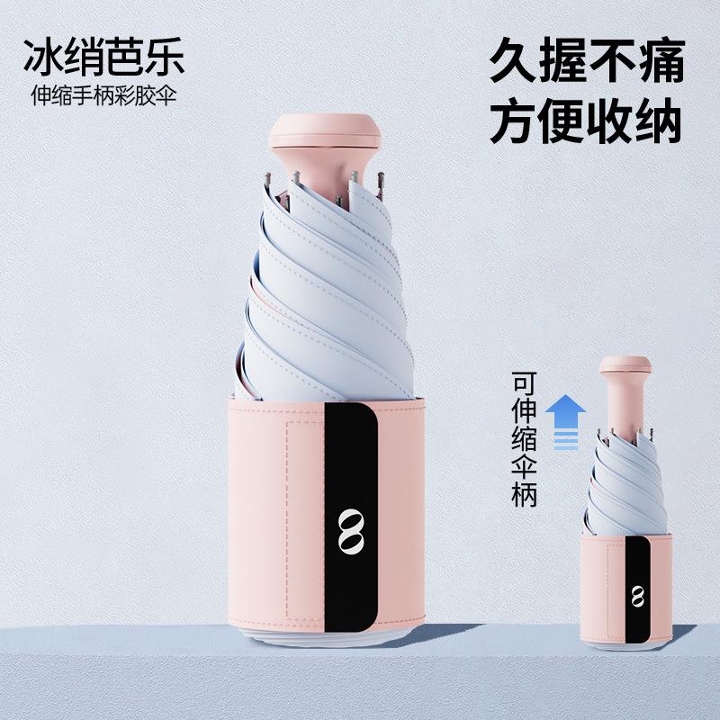 Original and Simple White Umbrella Sun Umbrella Lightweight and Small Sunshade 50% Off Capsules Sun Umbrella Sunscreen Umbrella UV Protection