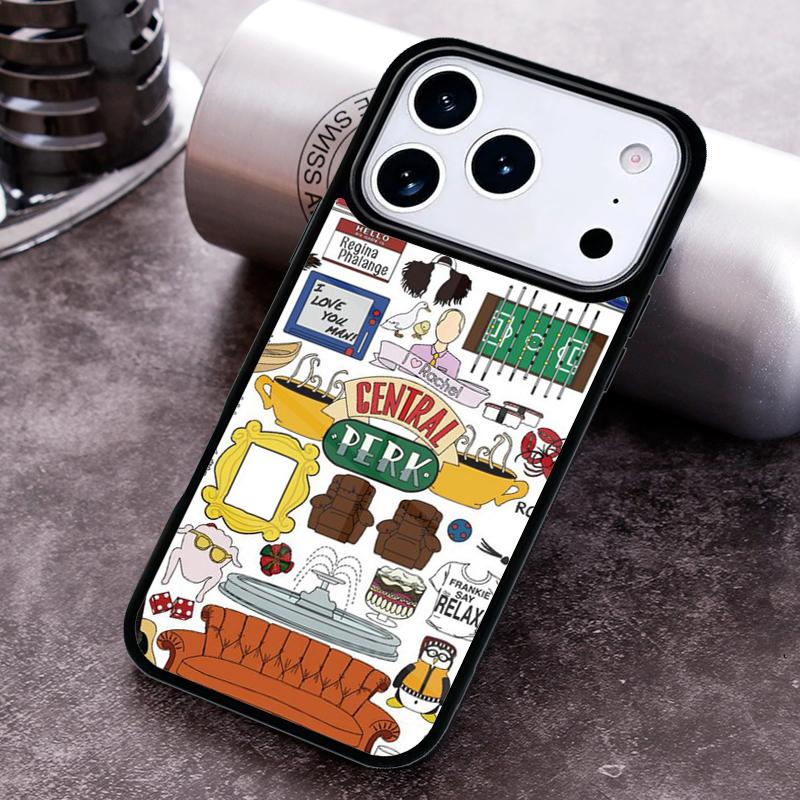 friends TV series Chandler Collage Phone Case for iPhone 17 16 15 Pro Max Air 14 13 12 11 Plus Shockproof Cover