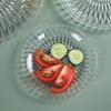 Transparent Fruit Plate for Snacks And Candies Clear Plastic Fruit Tray for Home And Kitchen