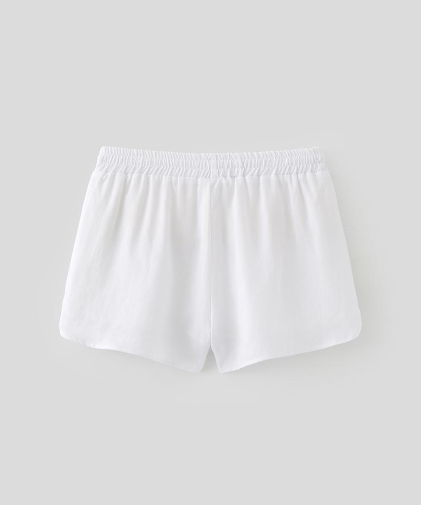 Lounellain Positano Tencel Linen Shorts_White