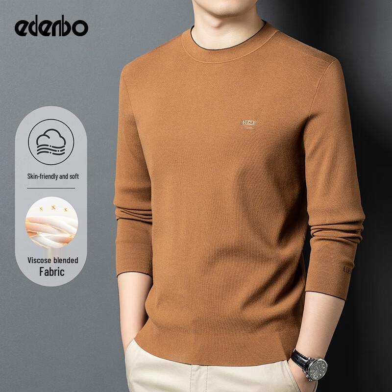 

Edenbo Men s Long Sleeve Round Neck Business Casual Pullover Sweater 2XL