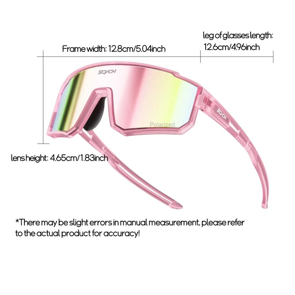 SCVCN Kids Polarized Cycling Sunglasses Sports Photochromic UV400 Boy Baseball Glasses Outdoor Eyewear Running Hiking Sunglasses