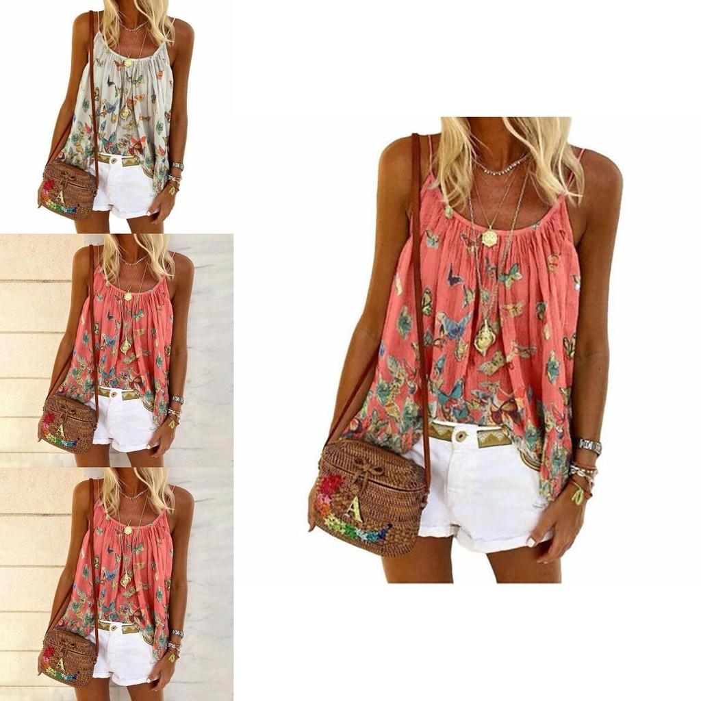 Stylish Women's Swing Vest Sleeveless Cami Top With Flared Ruffle Hem For Plus Sizes