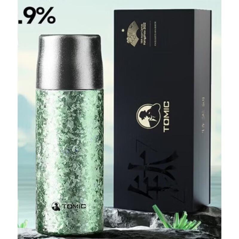 TOMIC 410ml Pure Titanium Insulated Tea Infuser Bottle