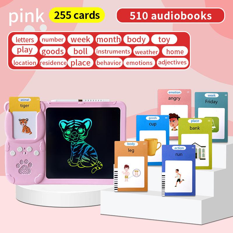 LCD-Handschrifttafel für Kinder, Kartenzeichenmaschine, Karteneinschub, Graffiti-Zeichenbrett, Puzzle, All-in-One-Maschine, Smart Media, Lernspielzeug