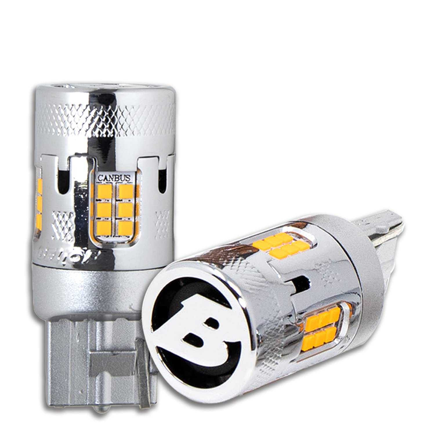 

BELLOF Sirius Evo LED Turn Signals with Resistor 1000 Lumens per for Japanese Compatible with Mismatched Stealth Design (T20) Built-in Canceller,