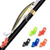 10Pcs Fishings Rod Hook Secure Keeper Baits Holder with 3 Different Rubber Hoop