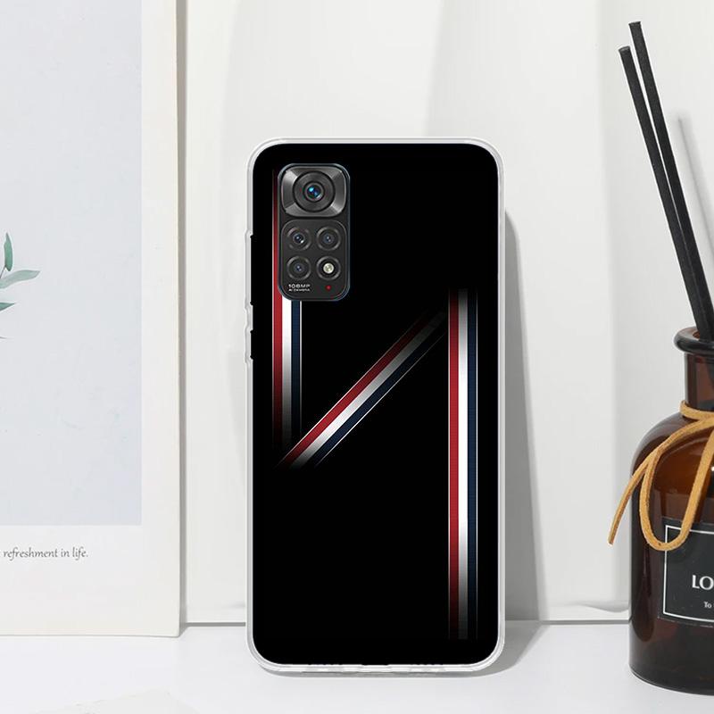 Luxury Sports Line Cool Stripes Phone Case For Xiaomi Redmi Note 15 13 14S 14 Pro Plus 12S 11S 10S 12 11E 10 11T Art Fundas Back