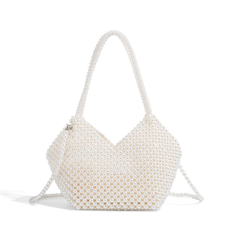 Niche Design Trendy Small Bag for Women 2025 New Fashion Crossbody Bag Spring Summer Textured Pearl Handbag Small Square Bag
