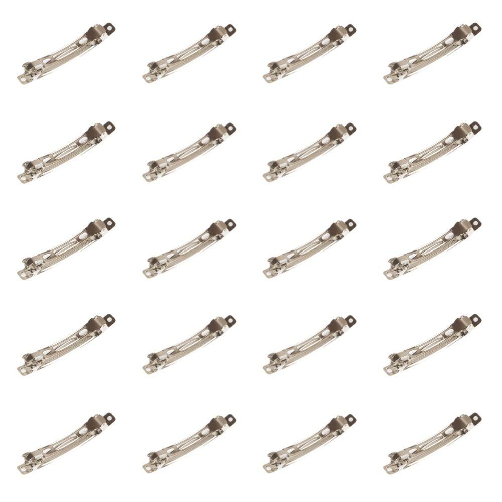 20 stk Sølv DIY Fjærklemmer Metall Metall Fjær Hårklemme Mote DIY Hårnåler Barn