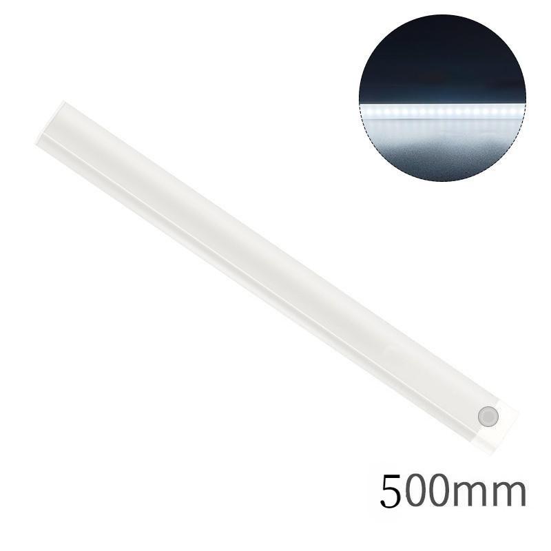 

Датчик движения, беспроводной светодиодный ночник, USB перезаряжаемый ночник для кухонного шкафа, гардероба, лампа для лестницы, подсветка 500mm