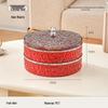 JINGRUIXIANG Two-Tier China Red Snack & Fruit Tray