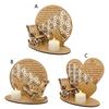Christmas Memorial Candle Holder Rocking Chair Ornament LED Candle Tealight DIY