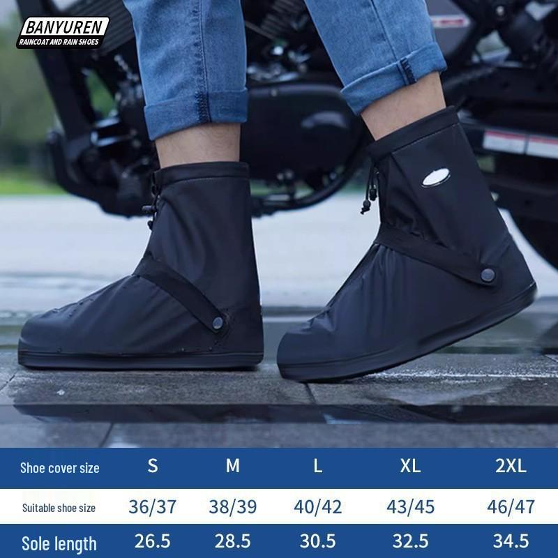 Thickened Non-Slip Reusable PVC Rain Shoe Covers for Men & Women