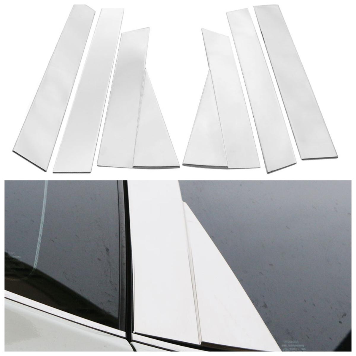 

Автоаксессуары для Nissan Rogue X-Trail XTrail T32 2014-2021 Накладка на стойки дверей и окон из нержавеющей стали, накладка, наклейка серебряный