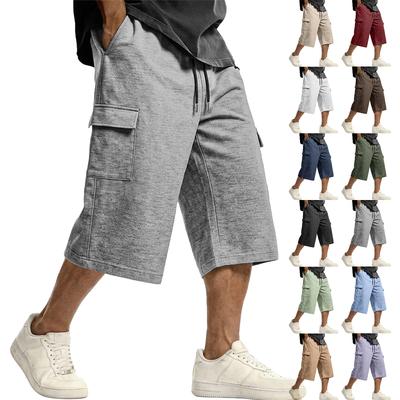 Mens Athletic Shorts Drawstring Cargo Shorts for Men Loose Fit Seven Quarter Length Mens Gym Shorts Men Mens Shorts Casual