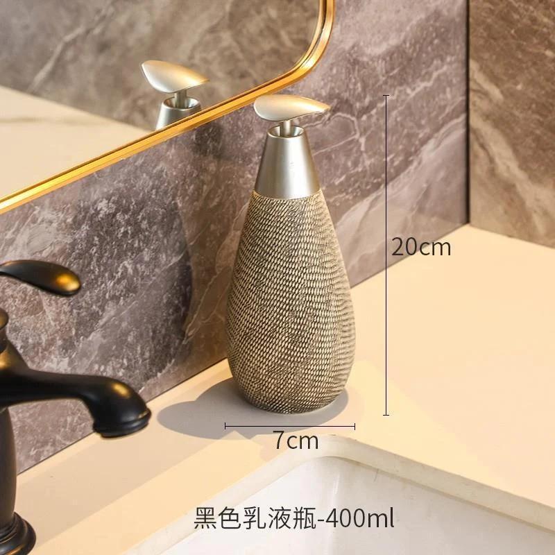Ceramic Hand Sanitizer Bottle Lotion Bottle home decoration Shower Gel Bottle Soap Dispenser Lotion Container Bathroom Products