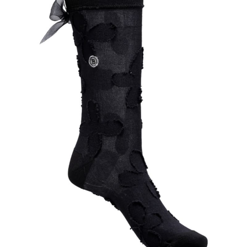 

Brown Hat [BROWN HAT X SOCKS APPEAL] FLOWER RIBBON Brown