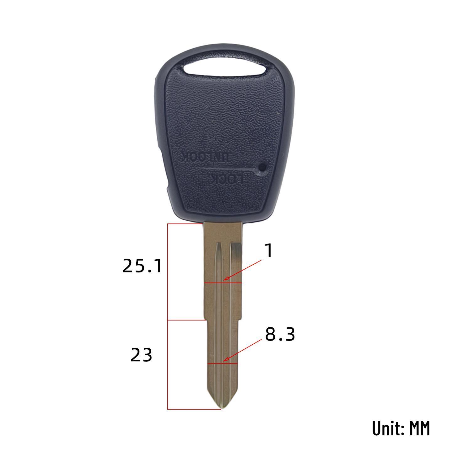 

Kia Rio 1-Button Remote Key Shell with 5 Blanks