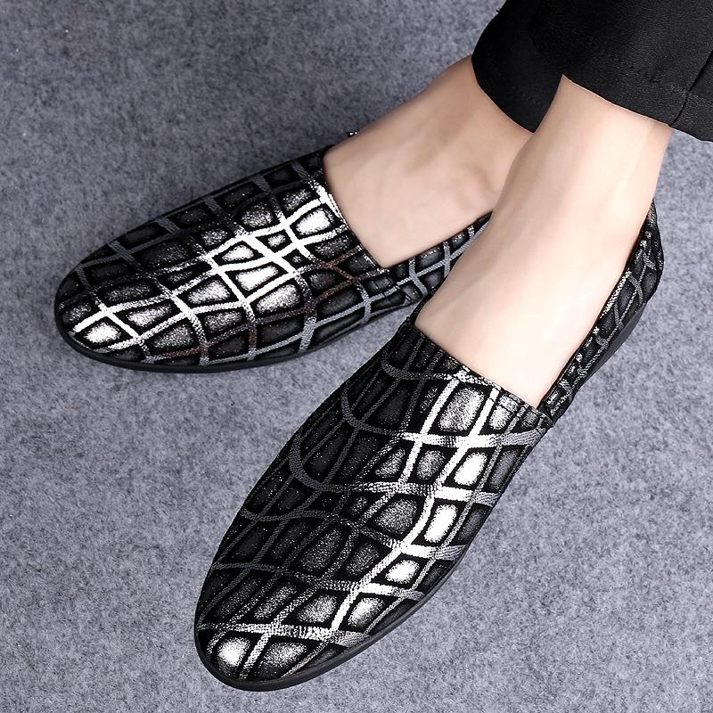 Daily Leather Loafers for Men with Flat Soft Soles Simple Comfortable Breathable Non Slip Casual Driving Trends Men Shoes
