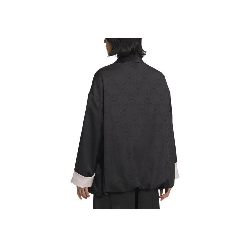 Adidas Originals New Cn Cny Shirt Jacket Fashion Comfortable Versatile Jacket Women Jacket Black KB6407