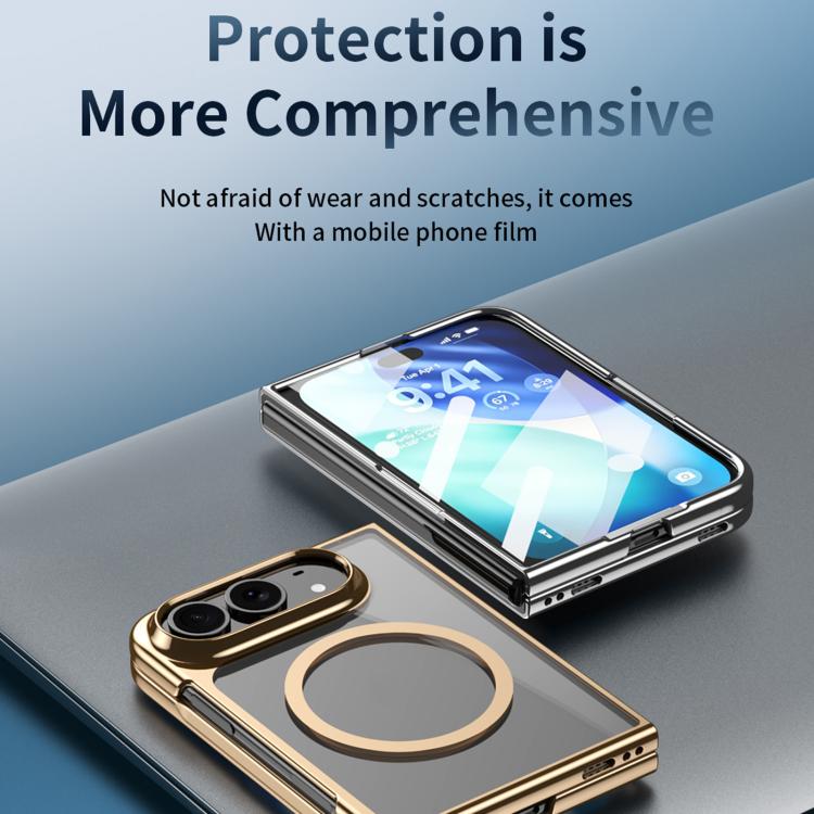 Clear Plated Magnetic Integrated Film Phone Case