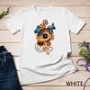 Steampunk Clock Gear and Butterflies Vintage Retro Aesthetic Unisex T-shirt