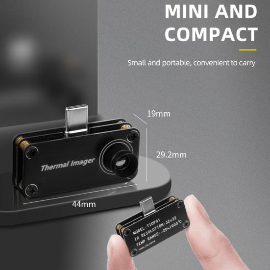 Thermal Imaging Camera with Layout Revert Compact Portable Universal Mobile Phone Thermal Imaging Camera Thermal Imager