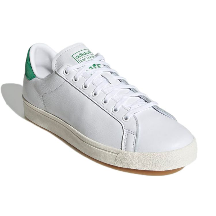 Adidas Originals Rod Laver Vintage Casual Durable Low-Top Sneakers Men Sneakers White Green GW8770