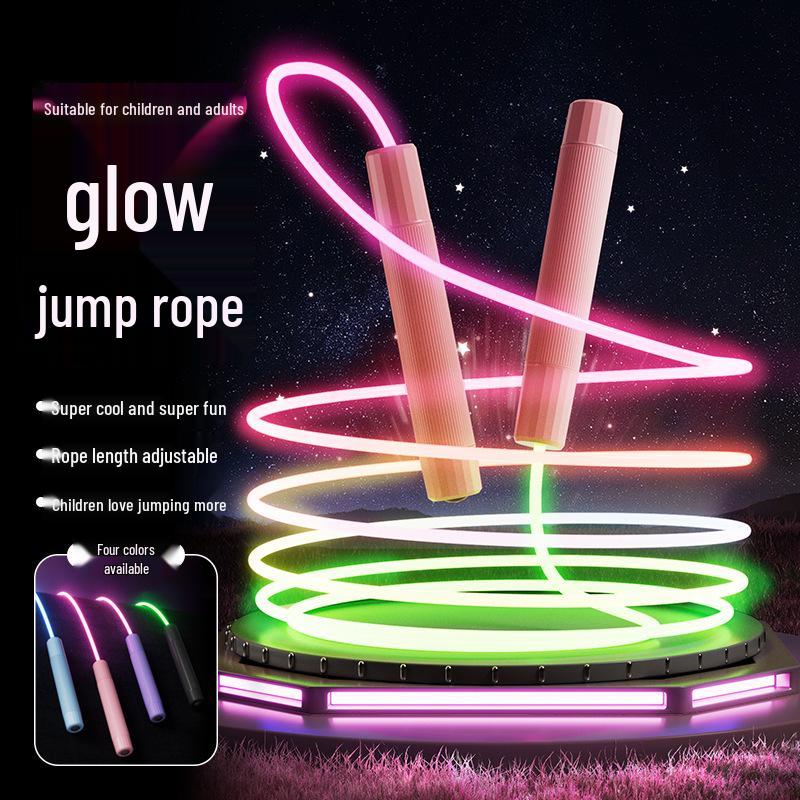 Fluoreszierendes Glow-in-the-Dark Springseil für Kinder und Anfänger