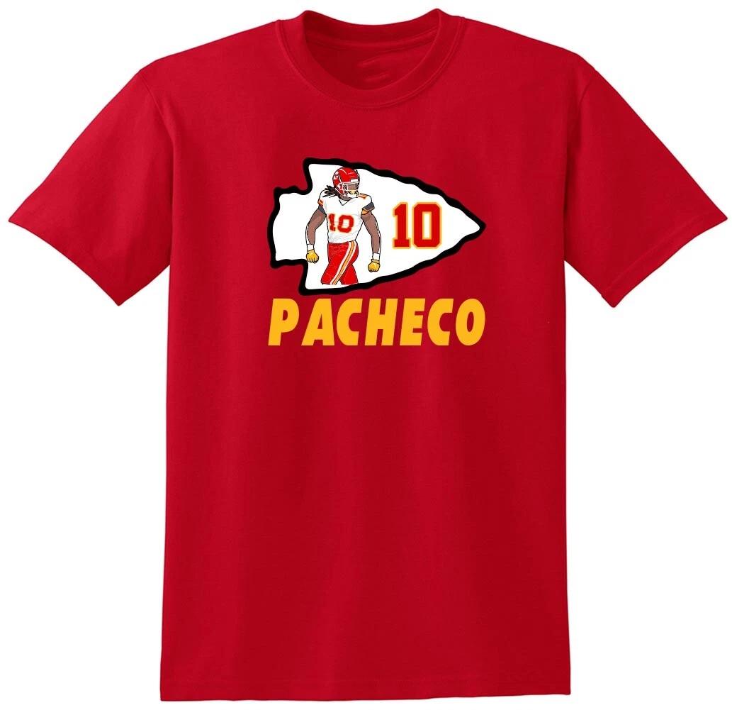 Isiah Pacheco Chiefs Logo Long Short Sleeve T-Shirt XXXXL