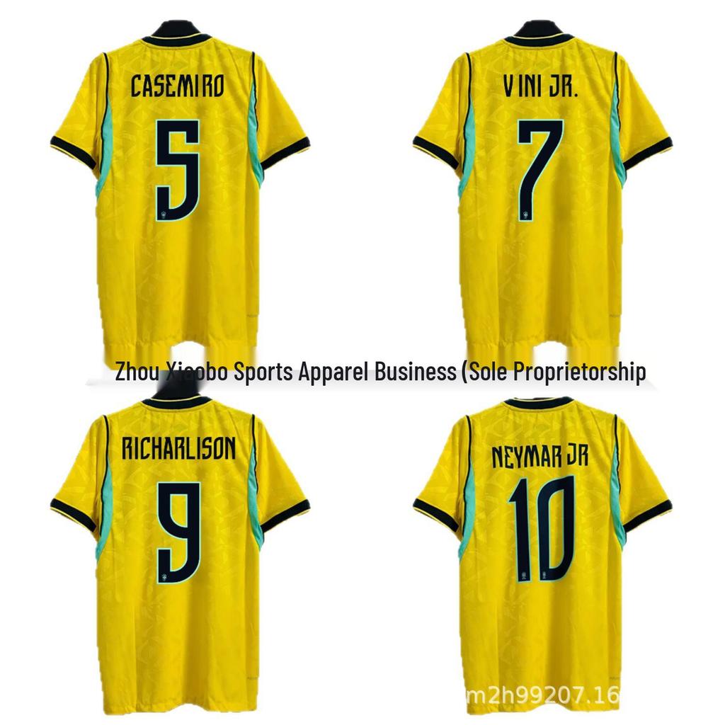 2026 Brasilien Nationalmannschaft Spielerversion Heim- und Auswärtsfußballtrikot - Sommer Atmungsaktiv