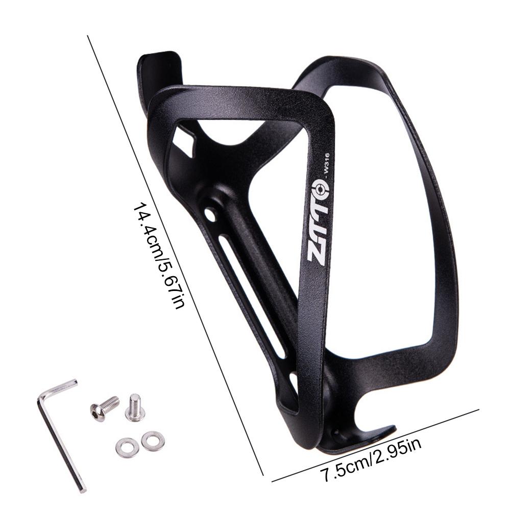 MTB Bicycle Water Bottle Cage Aluminum Alloy Bike Kettle Cage Wear-Resistant Lightweight Water Bottle Bracket for Outdoor Sport