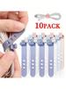 10pcs 73mm/10mm Reusable Fastening Cable Ties Cord Organizer for Earphone Mouse Cable Winder Portable Soft Silicone Wire Organizer