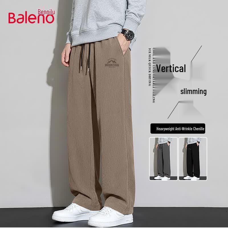 Baleno Men's Loose Fit Straight-Leg Casual Pants