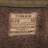 THE REAL MCCOY'S STAGG COAT B-10 Burma Bridge Busters Flight Jacket 38 khakiUsed
