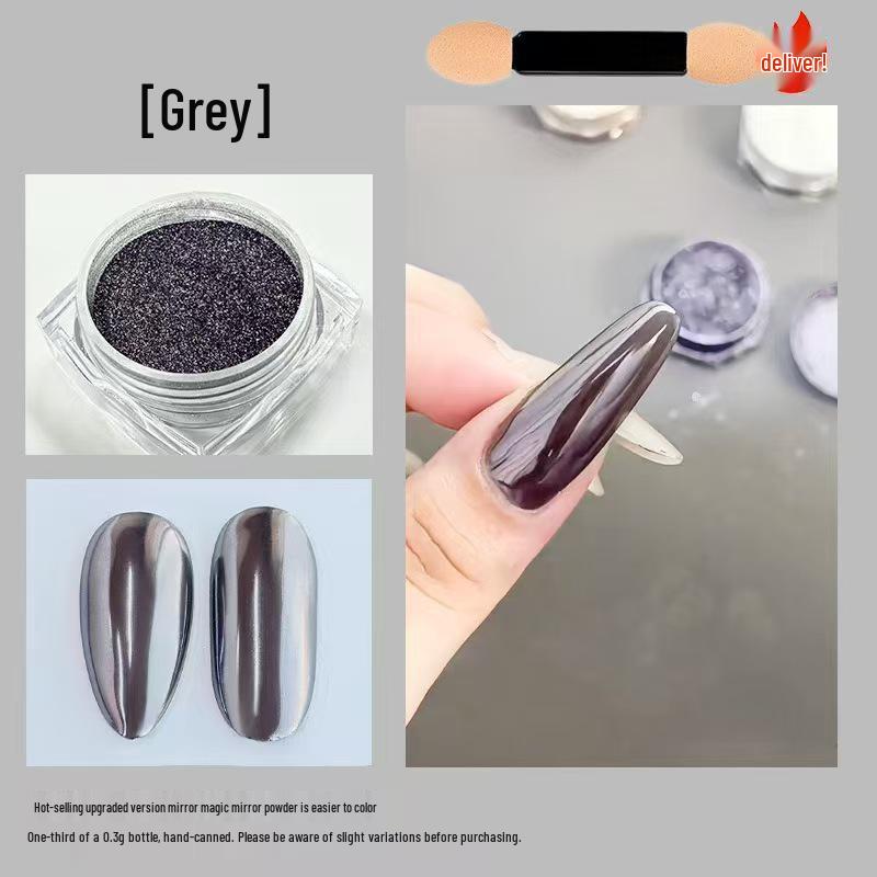 Metallic Fairy Magic Mirror Nail Art Powder - Gold & Silver Highlighter