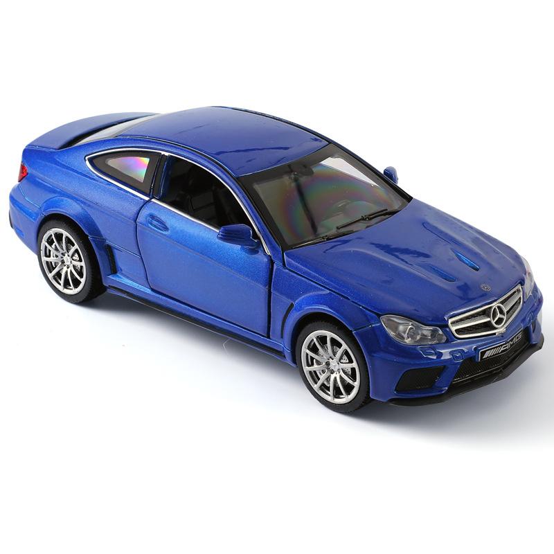 

1/32 масштаб Benz C63 AMG супер спортивный автомобиль литья под давлением модель автомобиля игрушка, игрушечный автомобиль с откатным механизмом со звуком и светом для детей, коллекция подарков для мальчиков и девочек 1/32-15x5.5x4.5cm синий