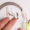 12Pcs Self Adhesive Bathroom Kitchen Stick On Wall Door Towel Holder Hook Hanger