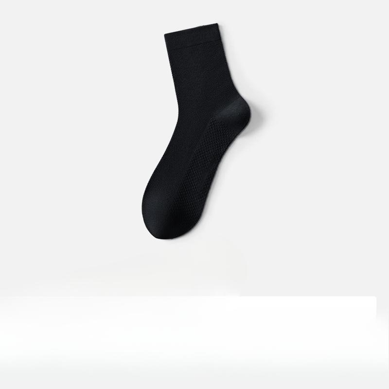 Men's Summer Thin Mesh Breathable Sweat Absorbing Deodorant Socks