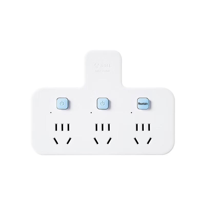 Gongniu 1-to-3 Multi-Socket Power Adapter 3-Way Wireless
