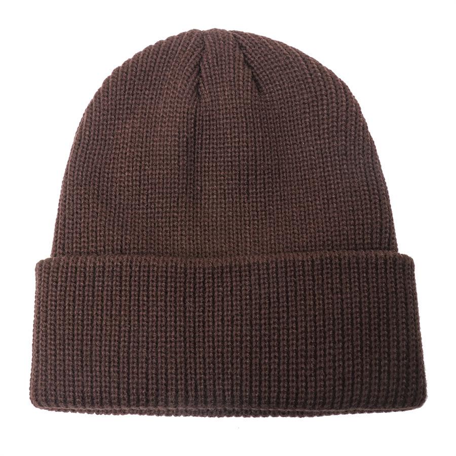 Solid color warm knitted hat thickened wool hat autumn and winter candy color fashionable men's and women's extra pullover hat