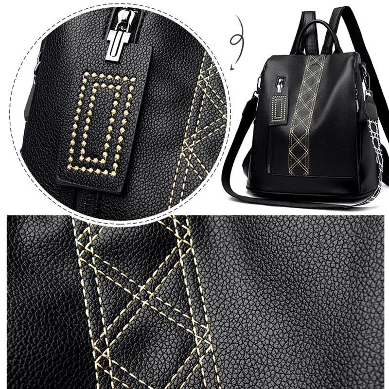 Osobowość Retro Nitowany Plecak Damski Styl Koreański Jasna Skóra Torba na Ramię Listonoszka Torby Damskie Plecaki Podróżne Torba dla Studentów